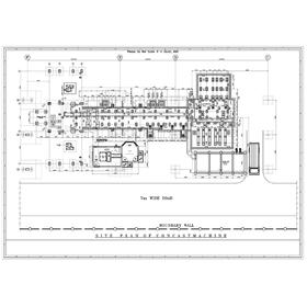 Industrial project civil drawing  