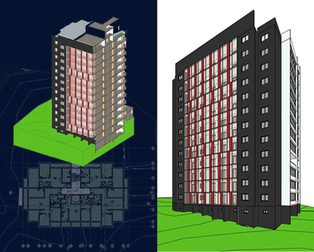 I design full Revit workflows with technical drafting & modeling including parametric Revit families