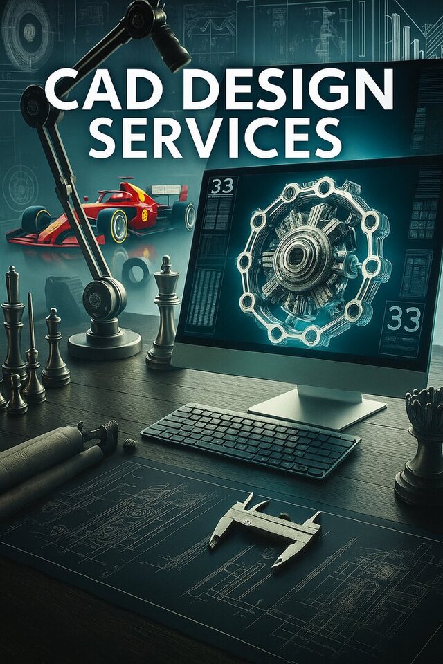 I offer 3D CAD modeling & mechanical design with software like SolidWorks