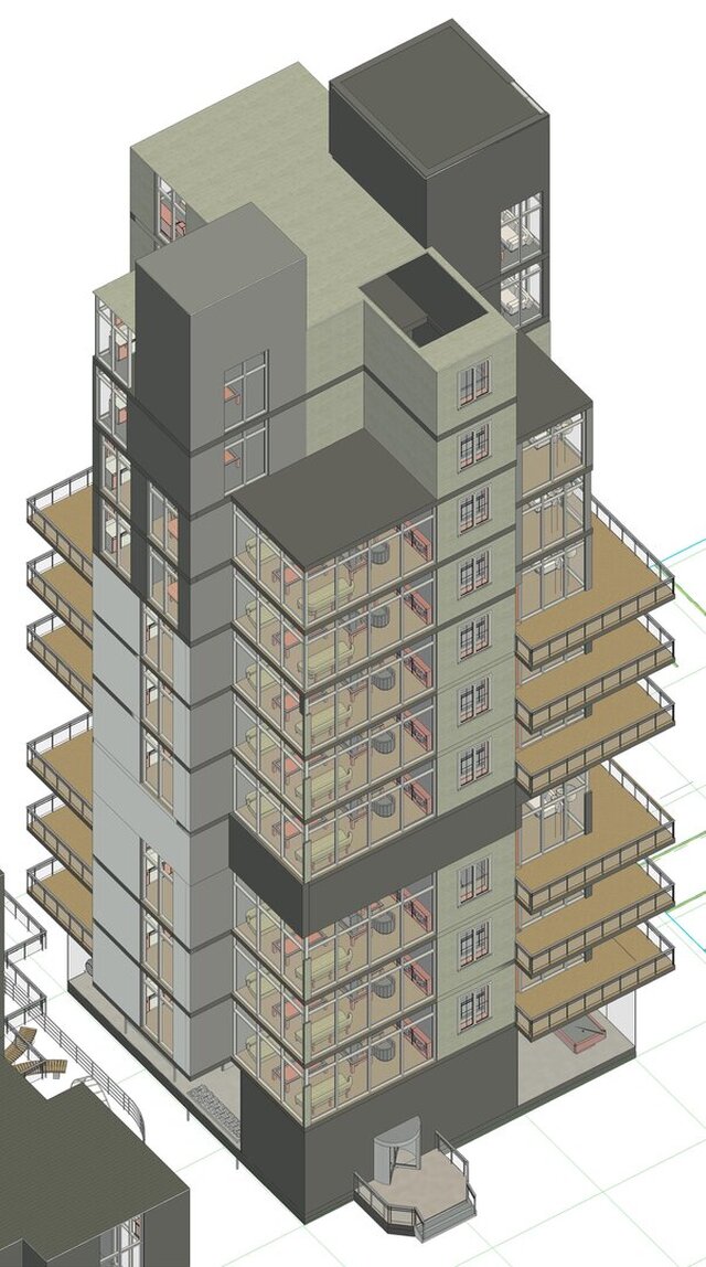 Freelance architectural support: Revit modeling & AutoCAD drafting